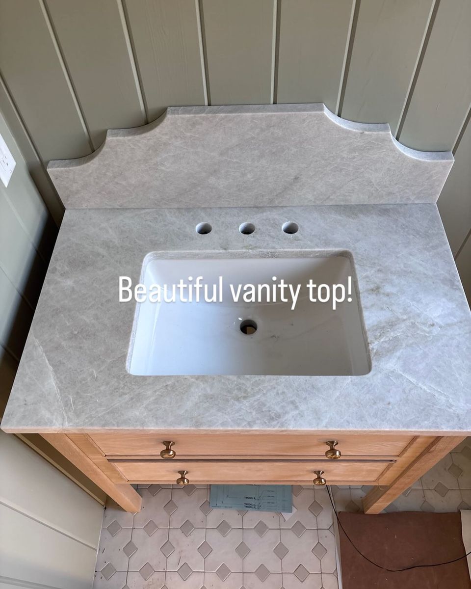 Custom granite vanity top installation Jackson MS metro area